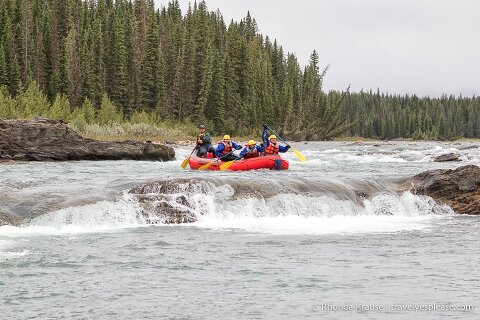 Whitewater rafting on the Red Deer River is one of the most adventurous things to do near Sundre.