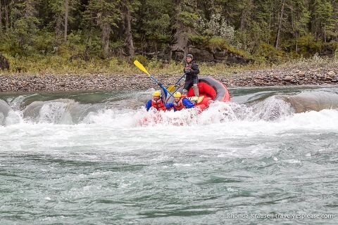 Whitewater rafting on the Red Deer River near Sundre.