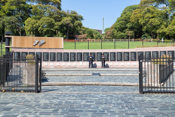 Monumento a los Caidos en Malvinas (Monument to the Fallen in Malvinas)- Plaza San Martin, Buenos Aires.