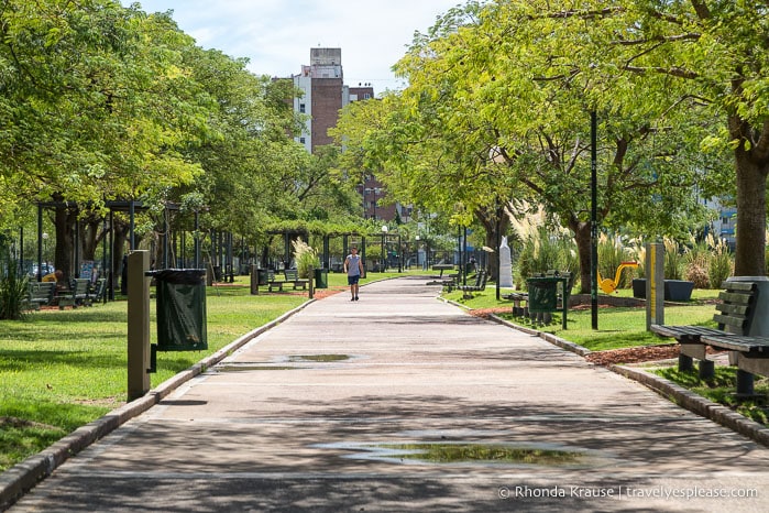 Park path in Buenos Aires.