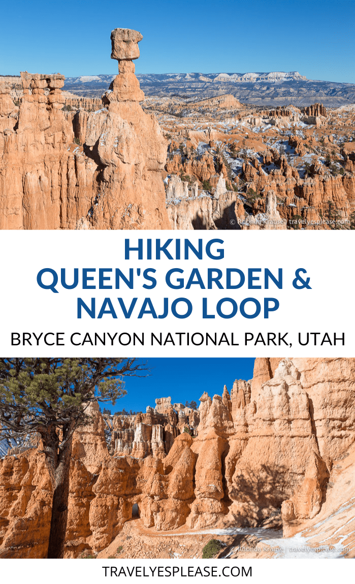 Hiking Queen\'s Garden Navajo Loop Trail- Bryce Canyon National Park, Utah