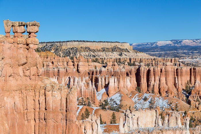 Hoodoos in Bryce Canyon.