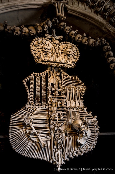 Schwarzenberg Coat of Arms inside Sedlec Ossuary.