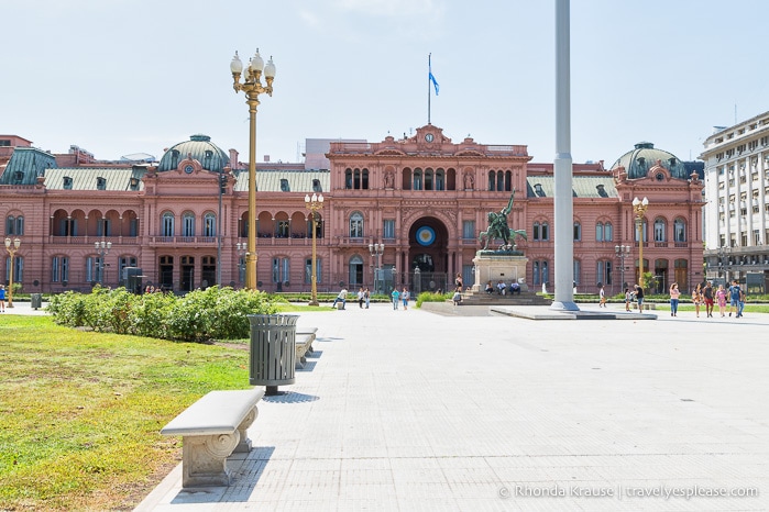 Casa Rosada in Plaza de Mayo, Buenos Aires.