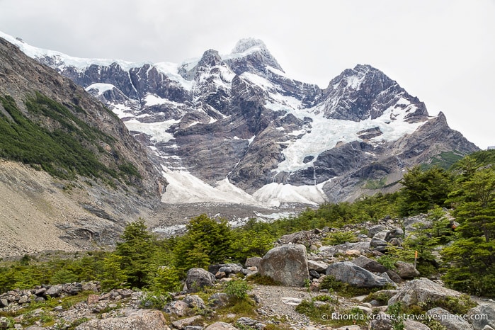 French Glacier in Torres del Paine National Park.