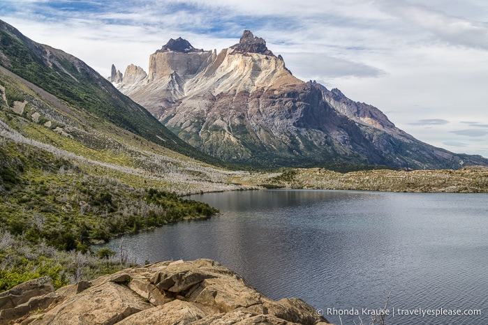 Cuernos del Paine mountain in Torres del Paine National Park.