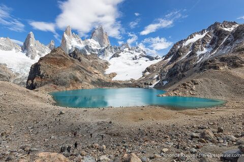 Mount Fitz Roy and Laguna de los Tres, one of the most beautiful places to visit Patagonia.