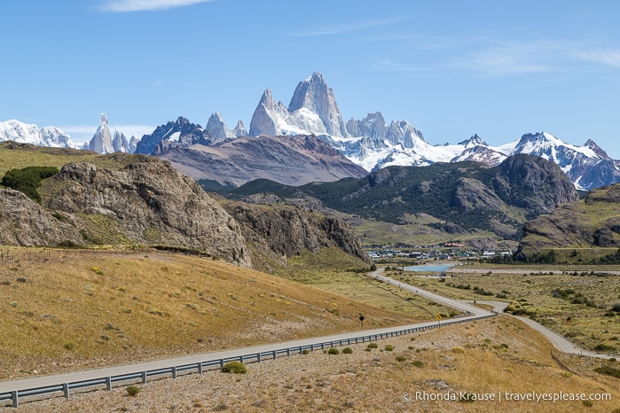 Road leading to El Chalten.