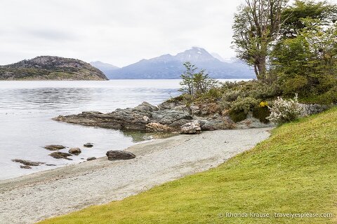 Small beach in Tierra del Fuego National Park.