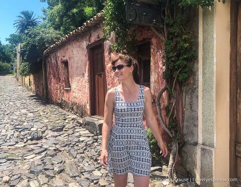 Exploring Colonia del Sacramento on a day trip from Buenos Aires.