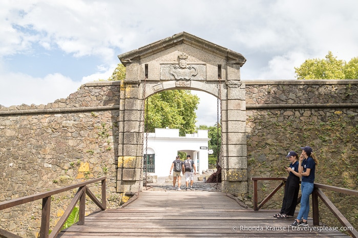 City gate in Colonia del Sacramento, Uruguay.