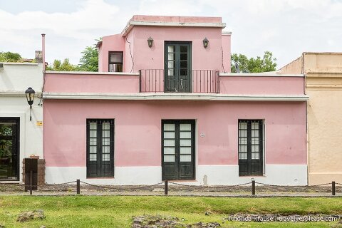 Pink house.