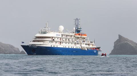 The Sea Spirit Antarctic cruise ship.