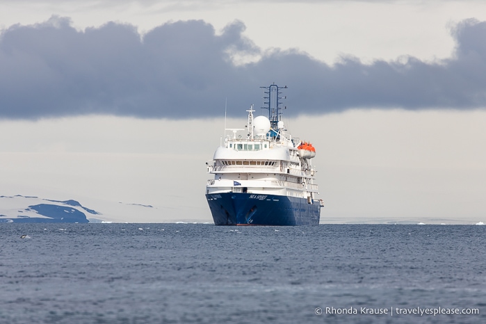 An Antarctica Cruise ship. The vessel you choose is one of the most important decisions to make when you plan a trip to Antarctica. 