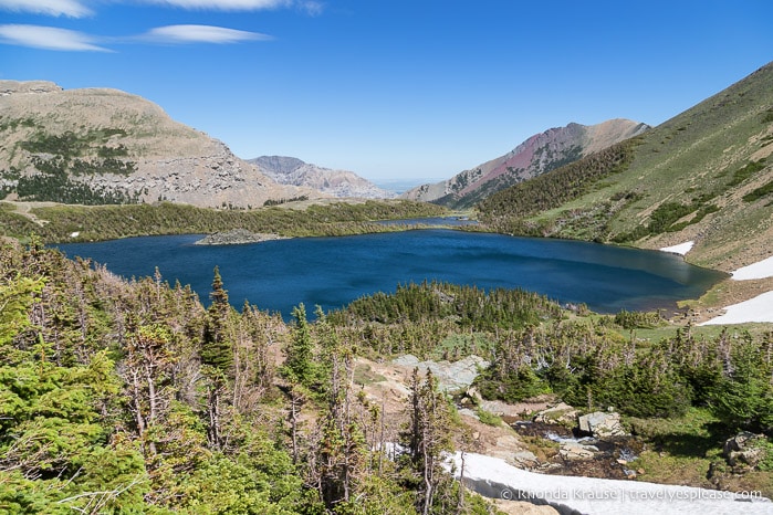 Near the shore of Carthew Lakes.