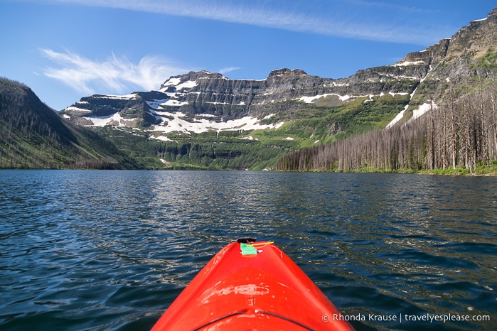 Kayaking on Cameron Lake is one of the most fun things to do in Waterton Lakes National Park.