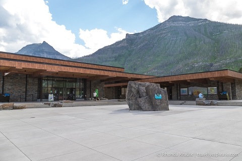 Exterior of the Waterton Lakes Visitor Centre.