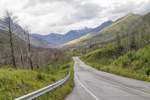 Red Rock Parkway on a rainy day.