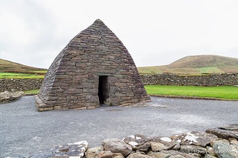 Gallarus Oratory is shaped like an upturned boat.