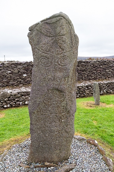 Inscribed pillar stone at Reask.