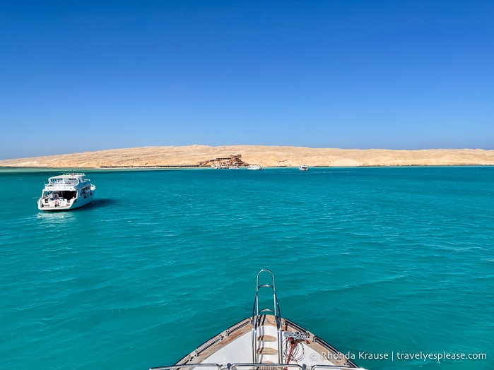 Yachts in the Red Sea.