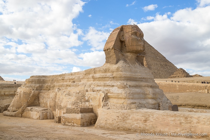 The Great Sphinx at Giza.