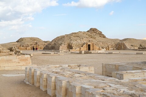 Archaeological remains at Saqqara.