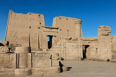 Edfu Temple is one of the best preserved temples we visited during our 2 weeks in Egypt.