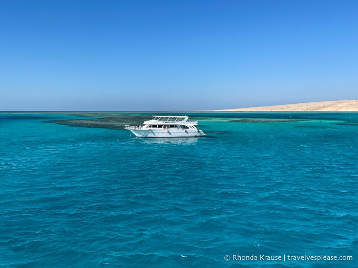 Yacht on the Red Sea.