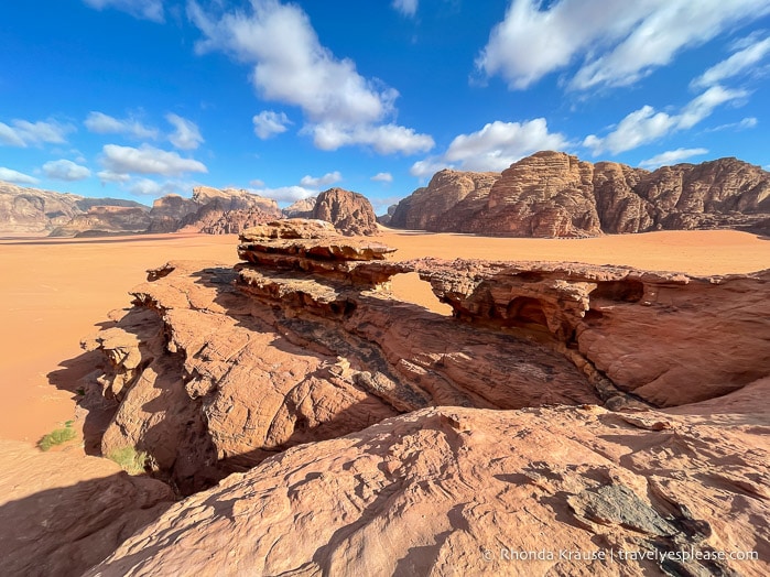 Rock bridge in Wadi Rum.