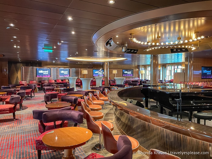 Billboard Onboard music venue on the Rotterdam ship.