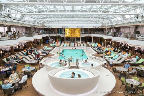 Lido pool on Rotterdam ship.