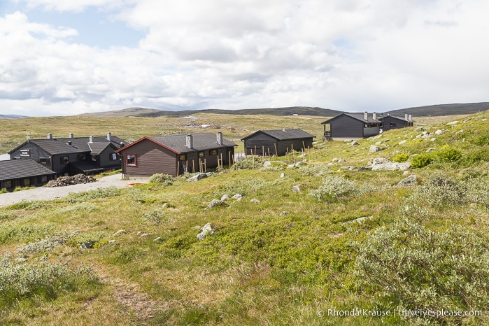 Accommodation buildings at Halne Mountain Lodge.