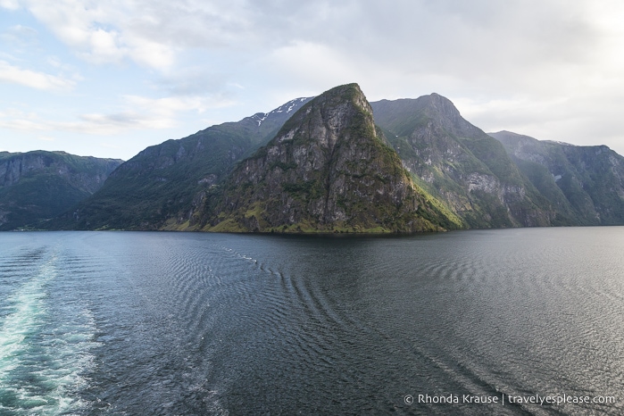 Mountains framing Sognefjord.