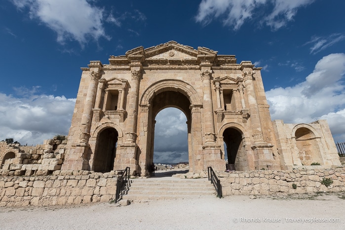 Gateway to the Jerash archaeological site.