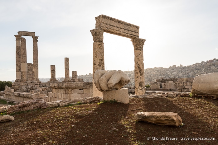 Ruins at the Amman Citadel.