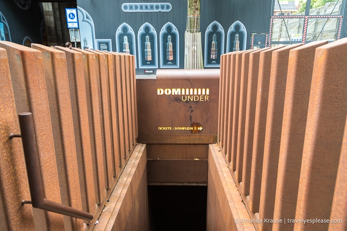 Entrance to DOMunder in Utrecht.