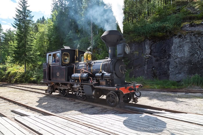 Steam engine on the Setesdalsbanen.