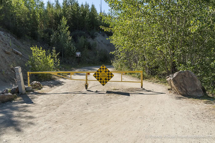 Gate at the trailhead.