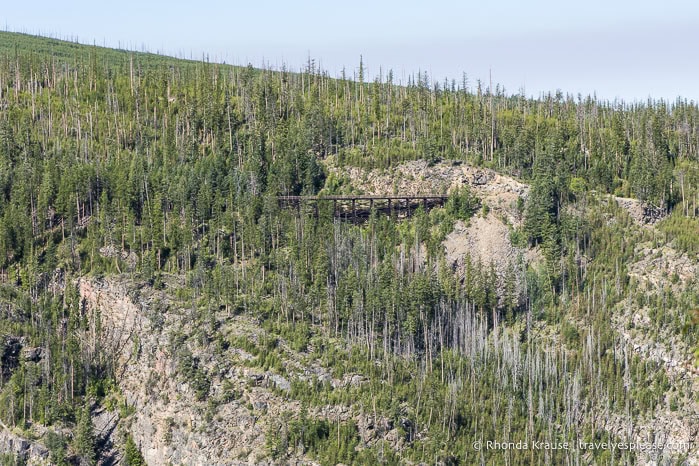 Trestle bridge on the opposite side of Myra Canyon.
