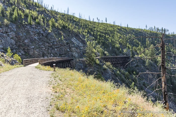 Myra Canyon trestle trail.