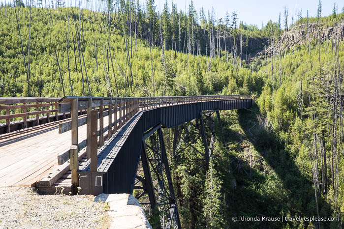 Trestle bridge in Myra Canyon.