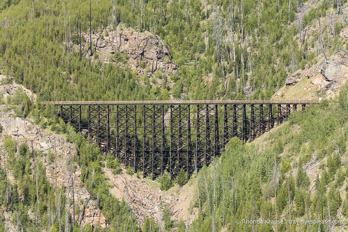Trestle bridge in Myra Canyon.