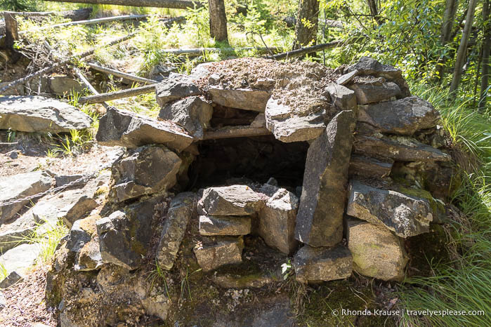 Rock oven.