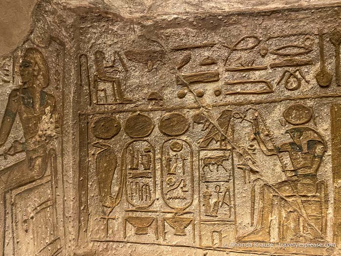 Relief on the wall.