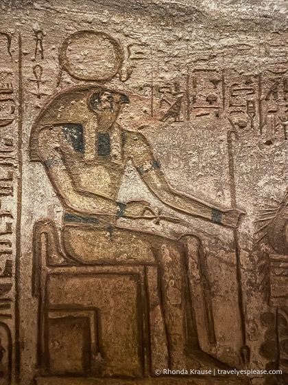 Relief of the god Ra.