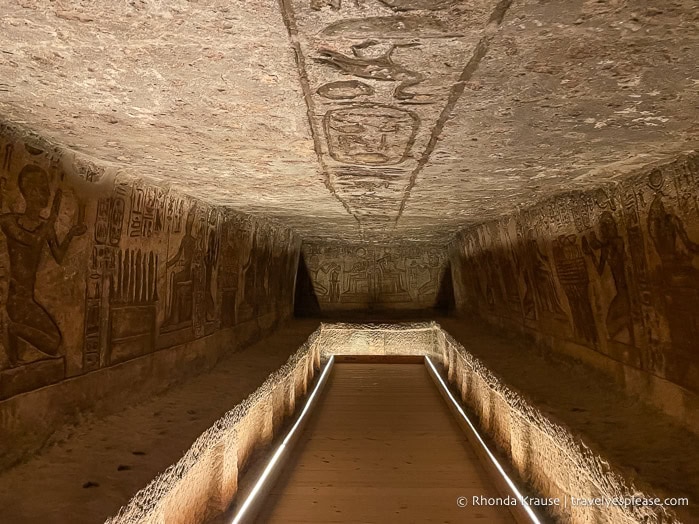 Side chamber inside the temple.