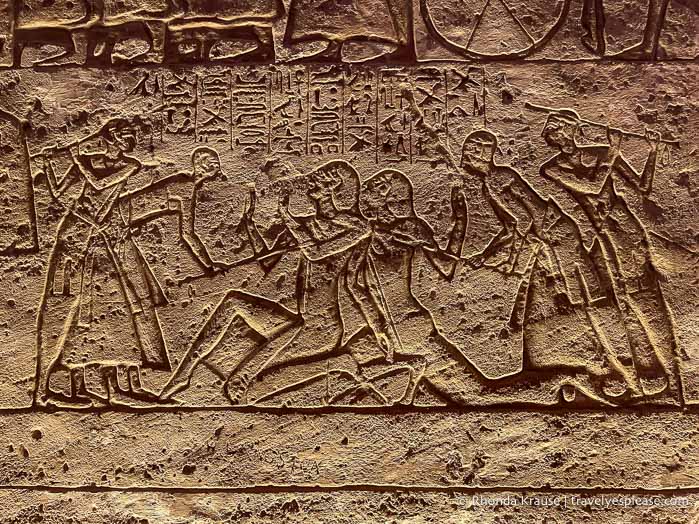 Relief on the wall.