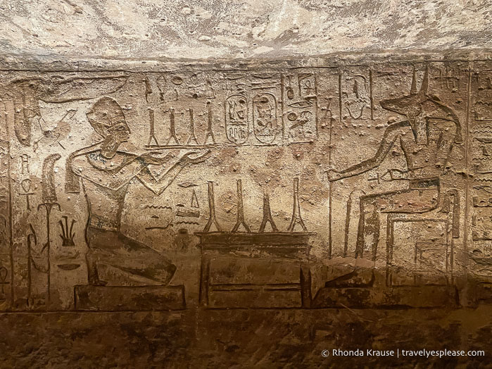 Relief inside the Great Temple.