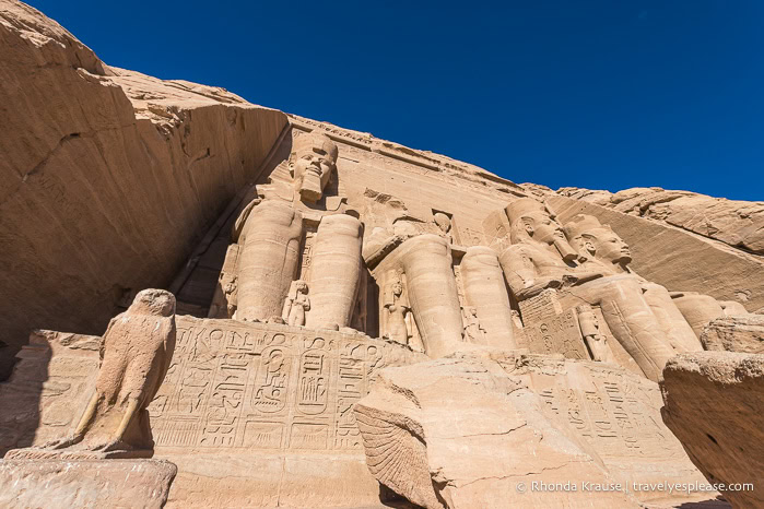 Looking up at the Great Temple.